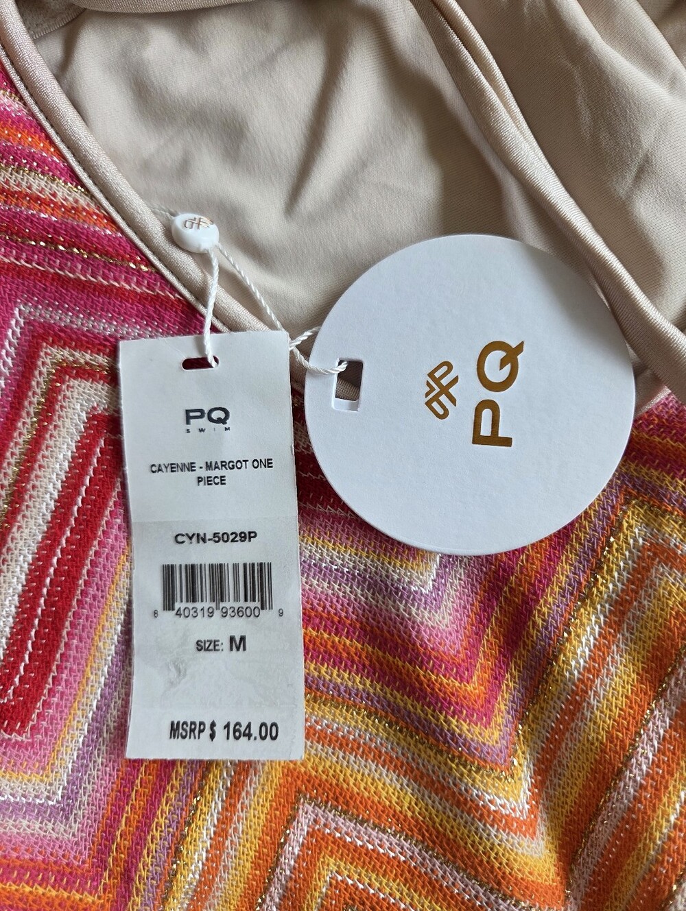 PQ Swim Margot One Piece Swimsuit Size Medium NWT $164 - Picture 7 of 11